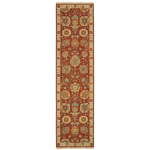 Oriental Weavers Angora 12303 Rust/ Ivory 2'6"" x 10' Indoor Area Rug A12303076305ST