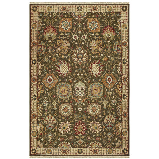 Oriental Weavers Angora 12304 Green/ Ivory 9' x 12' Indoor Area Rug A12304275365ST
