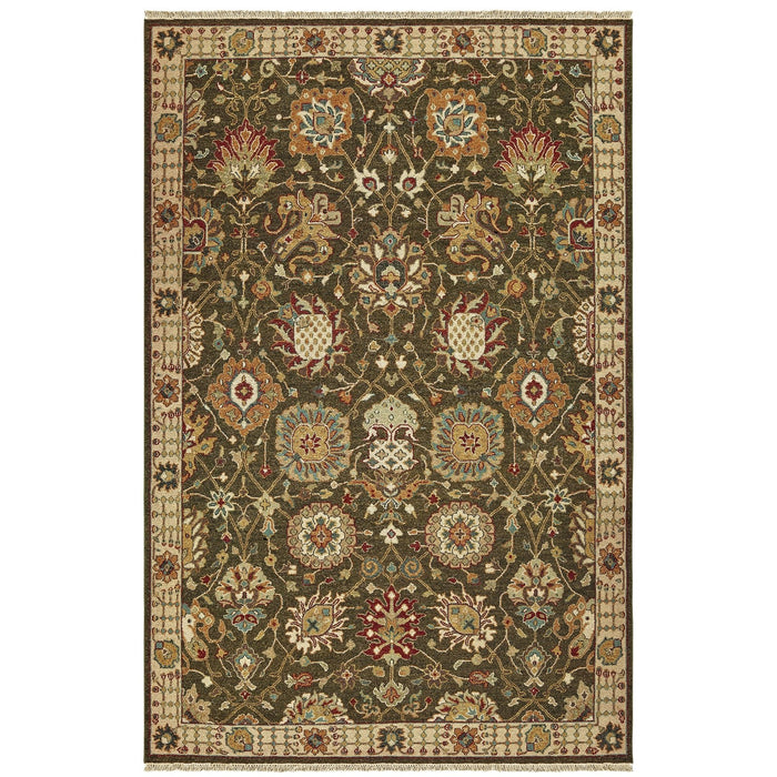 Oriental Weavers Angora 12304 Green/ Ivory 10' x 14' Indoor Area Rug A12304305427ST