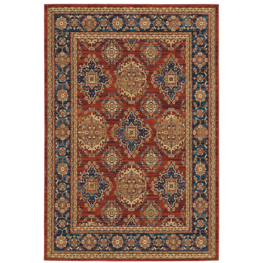 Oriental Weavers Ankara 1802R Red/ Blue 9'10"" x 12'10"" Indoor Area Rug A1802R300390ST