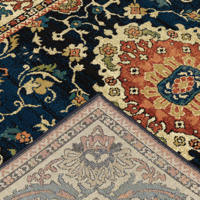 Oriental Weavers Ankara 1803B Blue/ Red 9'10"" x 12'10"" Indoor Area Rug A1803B300390ST