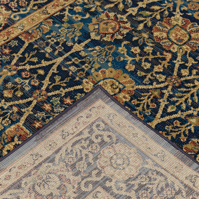 Oriental Weavers Ankara 501K5 Blue/ Gold 6'7"" x 9'6"" Indoor Area Rug A501K5200290ST
