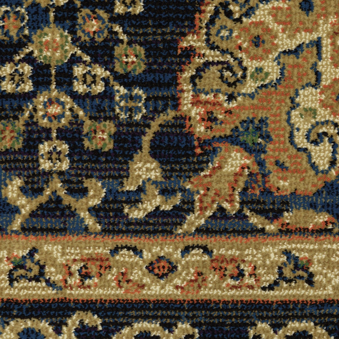 Oriental Weavers Ankara 501K5 Blue/ Gold 6'7"" x 9'6"" Indoor Area Rug A501K5200290ST