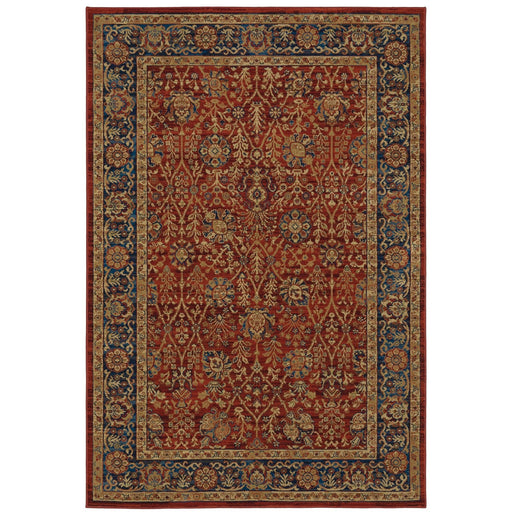 Oriental Weavers Ankara 501R5 Red/ Blue 6'7"" x 9'6"" Indoor Area Rug A501R5200290ST