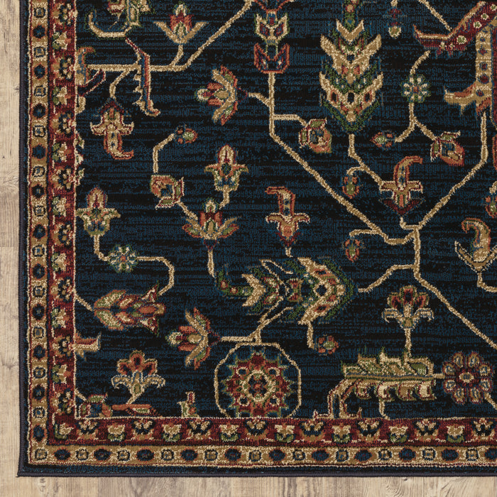 Oriental Weavers Ankara 531B5 Blue/ Red 6'7"" x 9'6"" Indoor Area Rug A531B5200290ST