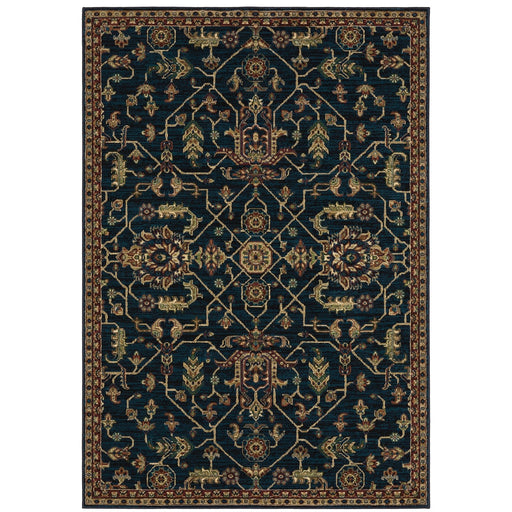 Oriental Weavers Ankara 531B5 Blue/ Red 9'10"" x 12'10"" Indoor Area Rug A531B5300390ST