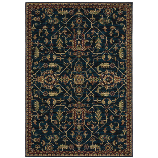 Oriental Weavers Ankara 531B5 Blue/ Red 6'7"" x 9'6"" Indoor Area Rug A531B5200290ST