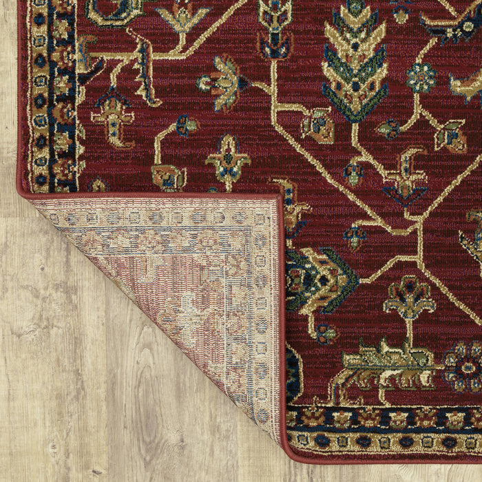 Oriental Weavers Ankara 531R5 Red/ Blue 9'10"" x 12'10"" Indoor Area Rug A531R5300390ST