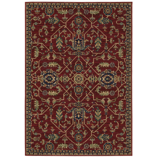 Oriental Weavers Ankara 531R5 Red/ Blue 9'10"" x 12'10"" Indoor Area Rug A531R5300390ST
