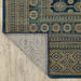 Oriental Weavers Ankara 602K5 Blue/ Gold 7'10"" x 10'10"" Indoor Area Rug A602K5240330ST