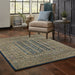 Oriental Weavers Ankara 602K5 Blue/ Gold 6'7"" x 9'6"" Indoor Area Rug A602K5200290ST