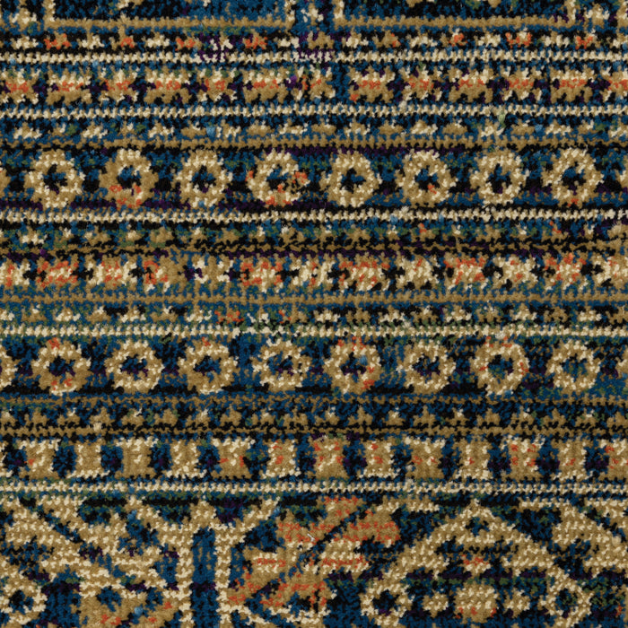 Oriental Weavers Ankara 602K5 Blue/ Gold 7'10"" x 10'10"" Indoor Area Rug A602K5240330ST