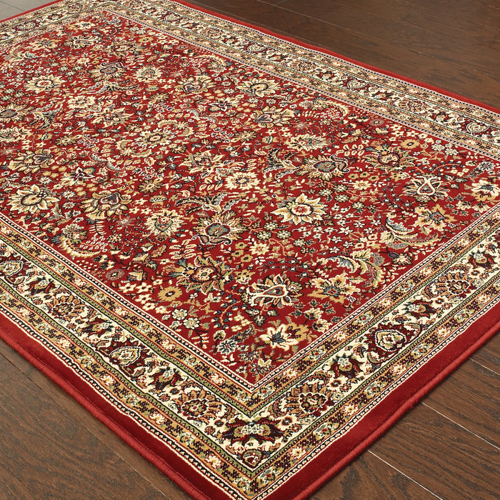Oriental Weavers Ariana 113R3 Red/ Ivory 6'7"" x 9'6"" Indoor Area Rug A113R3200285ST