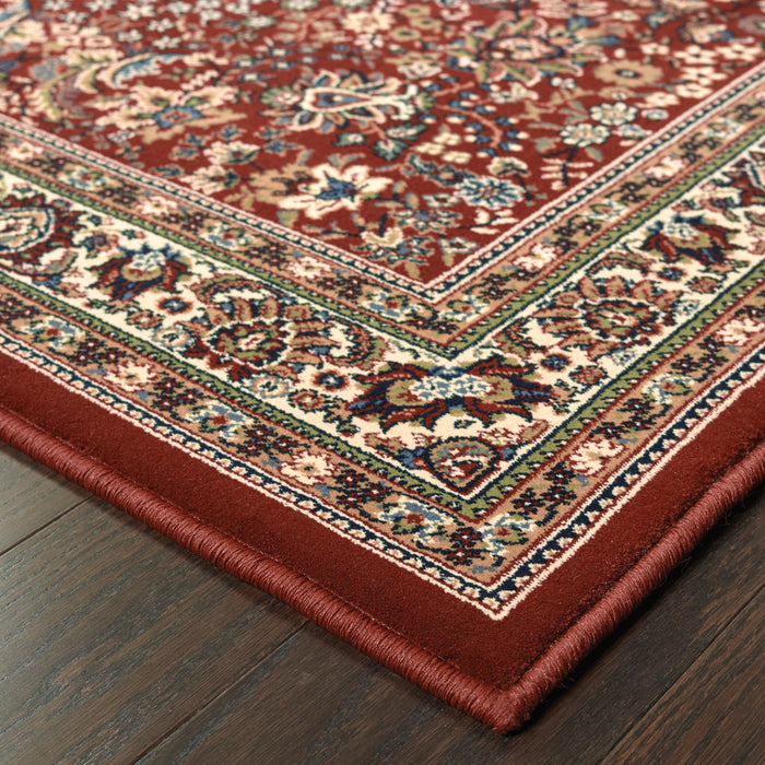 Oriental Weavers Ariana 113R3 Red/ Ivory 7'10"" x 11' Indoor Area Rug A113R3240330ST