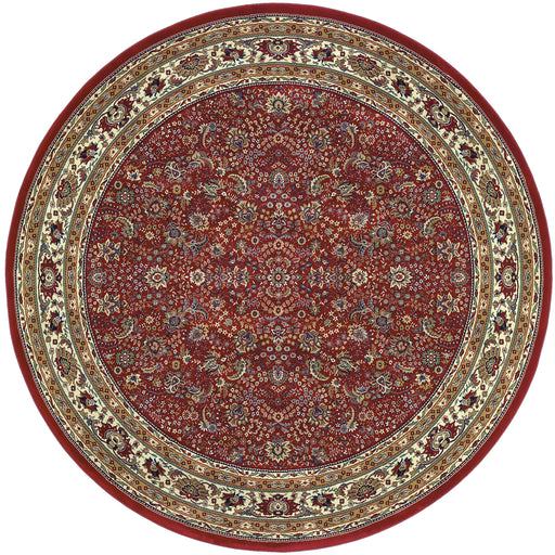 Oriental Weavers Ariana 113R3 Red/ Ivory 8' Round Indoor Area Rug A113R3240240ST