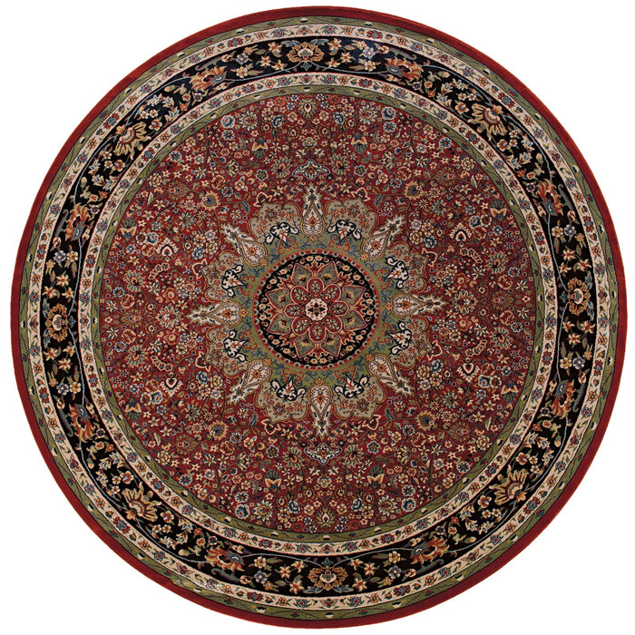 Oriental Weavers Ariana 116R3 Red/ Blue 8' Round Indoor Area Rug A116R3240240ST
