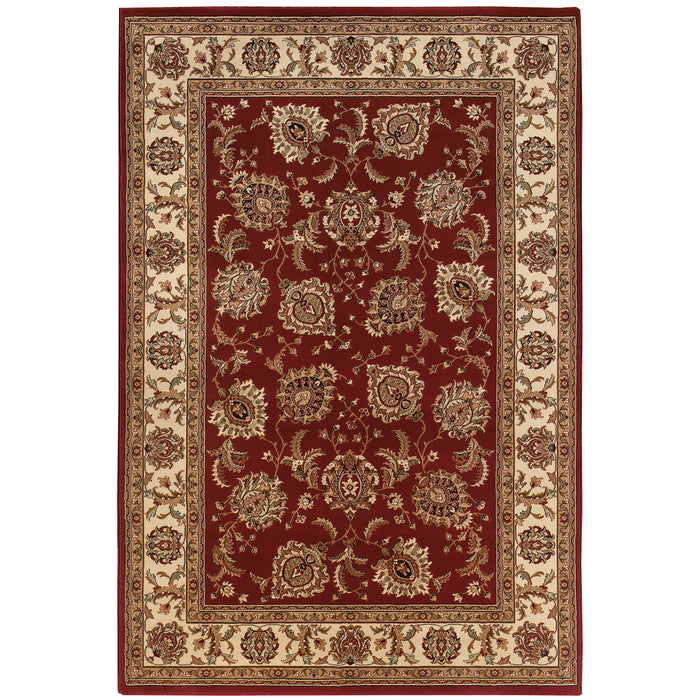 Oriental Weavers Ariana 117C3 Red/ Ivory 6'7"" x 9'6"" Indoor Area Rug A117C3200285ST