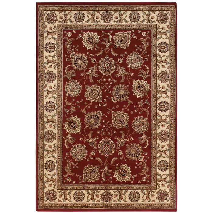 Oriental Weavers Ariana 117C3 Red/ Ivory 12' x 15' Indoor Area Rug A117C3360450ST