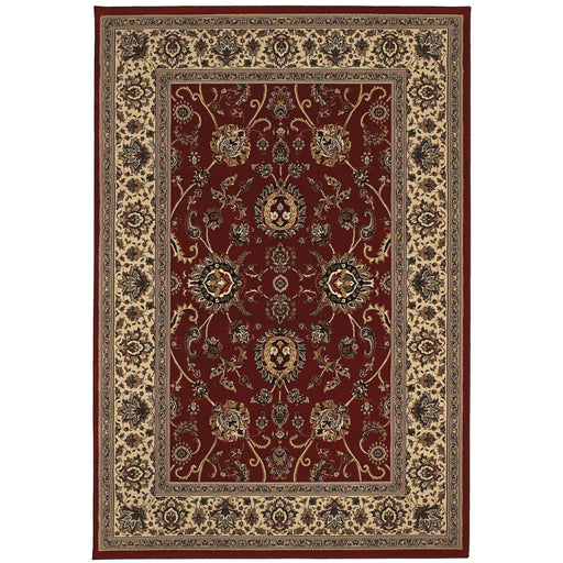 Oriental Weavers Ariana 130/8 Red/ Ivory 7'10"" x 11' Indoor Area Rug A130/8240330ST