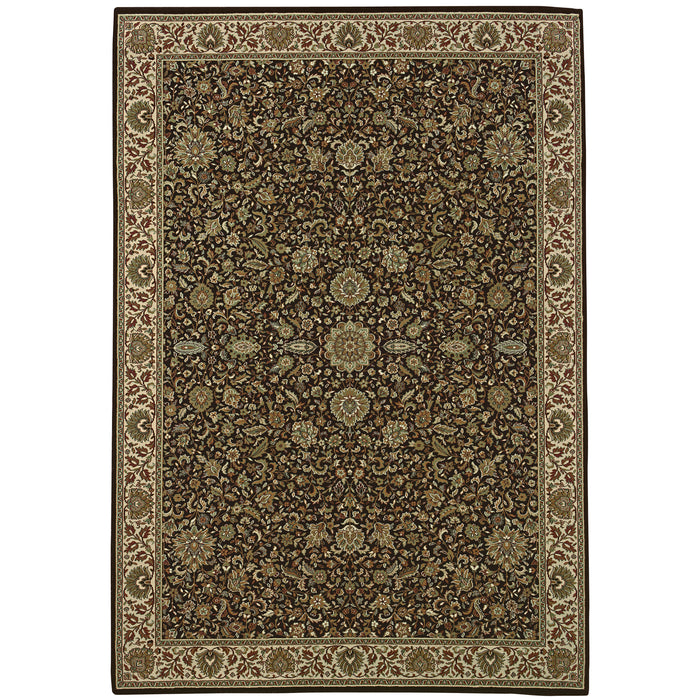 Oriental Weavers Ariana 172D2 Brown/ Ivory 8' Square Indoor Area Rug A172D2240240SQ