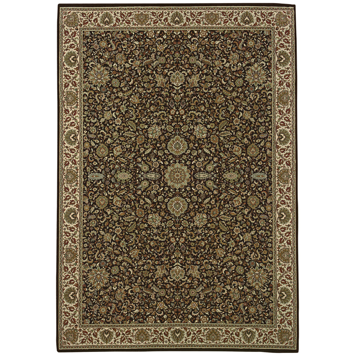 Oriental Weavers Ariana 172D2 Brown/ Ivory 6'7"" x 9'6"" Indoor Area Rug A172D2200285ST