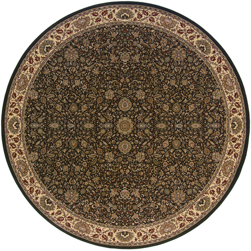 Oriental Weavers Ariana 172D2 Brown/ Ivory 8' Round Indoor Area Rug A172D2240240ST