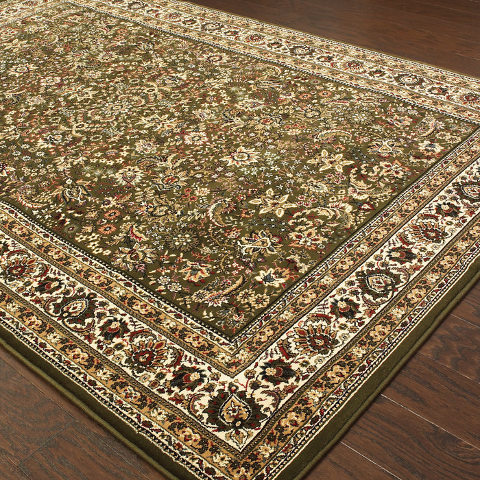 Oriental Weavers Ariana 213G8 Green/ Ivory 12' x 15' Indoor Area Rug A213G8360450ST