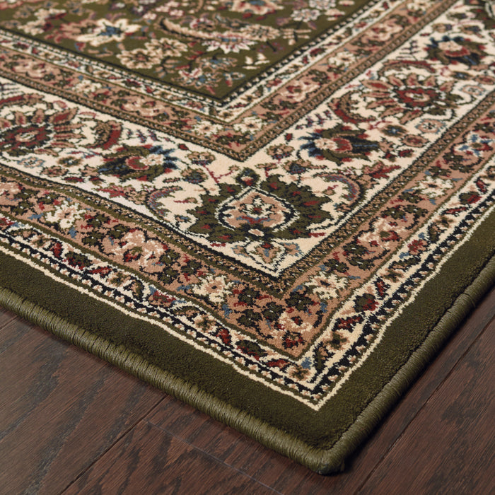 Oriental Weavers Ariana 213G8 Green/ Ivory 6'7"" x 9'6"" Indoor Area Rug A213G8200285ST