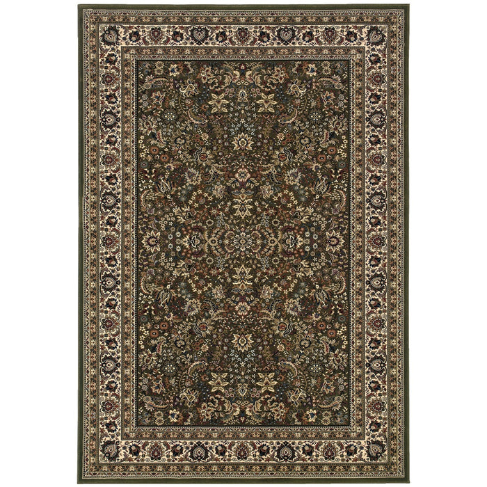 Oriental Weavers Ariana 213G8 Green/ Ivory 8' Square Indoor Area Rug A213G8240240SQ