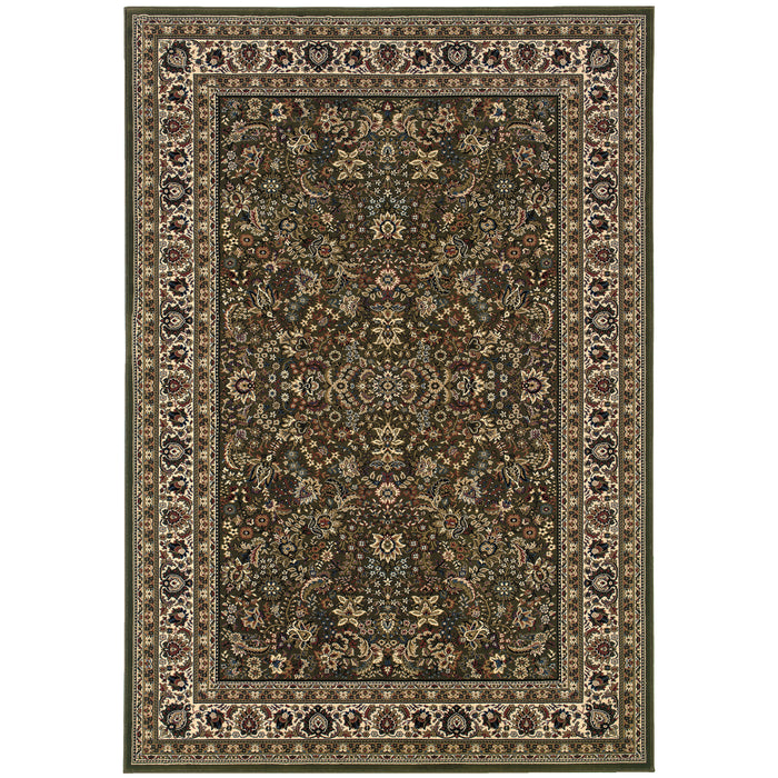 Oriental Weavers Ariana 213G8 Green/ Ivory 12' x 15' Indoor Area Rug A213G8360450ST