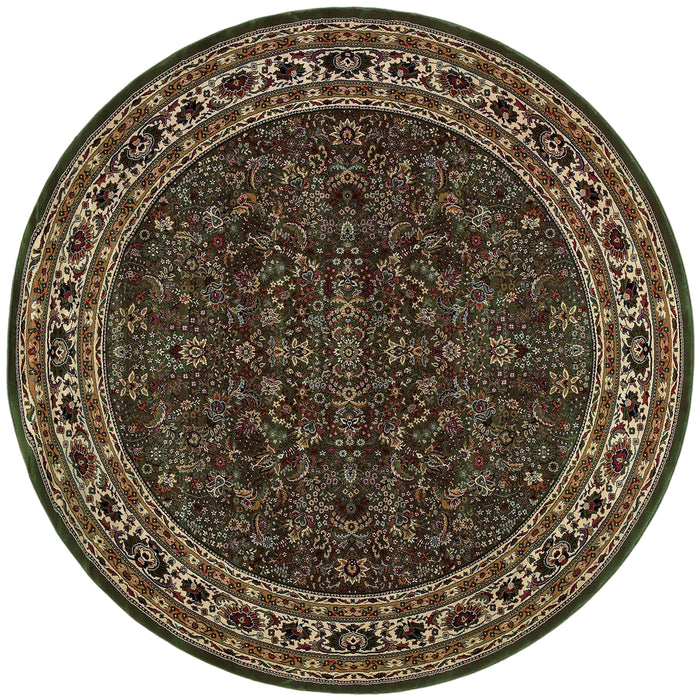 Oriental Weavers Ariana 213G8 Green/ Ivory 8' Round Indoor Area Rug A213G8240240ST