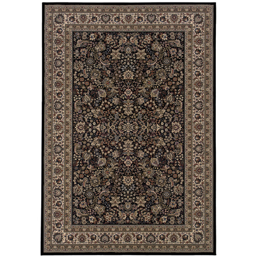 Oriental Weavers Ariana 213K8 Black/ Ivory 10' x 12'7"" Indoor Area Rug A213K8300390ST