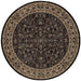 Oriental Weavers Ariana 213K8 Black/ Ivory 8' Round Indoor Area Rug A213K8240240ST