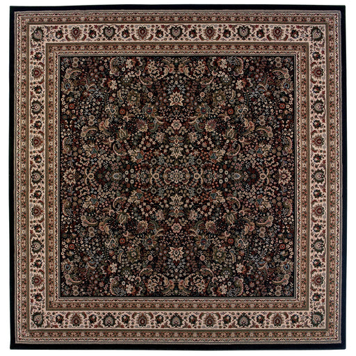 Oriental Weavers Ariana 213K8 Black/ Ivory 8' Square Indoor Area Rug A213K8240240SQ