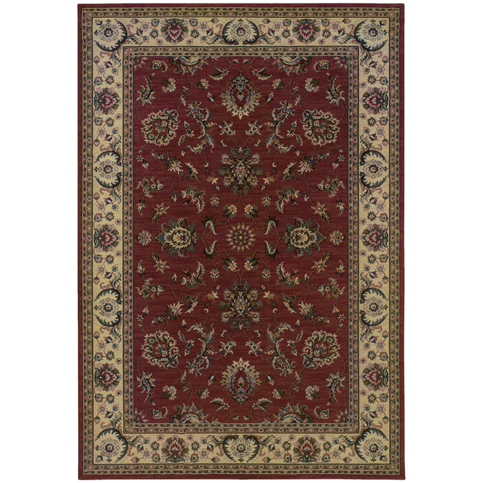 Oriental Weavers Ariana 311C3 Red/ Ivory 7'10"" x 11' Indoor Area Rug A311C3240330ST