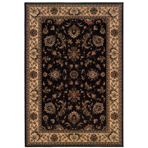 Oriental Weavers Ariana 311K3 Black/ Ivory 7'10"" x 11' Indoor Area Rug A311K3240330ST