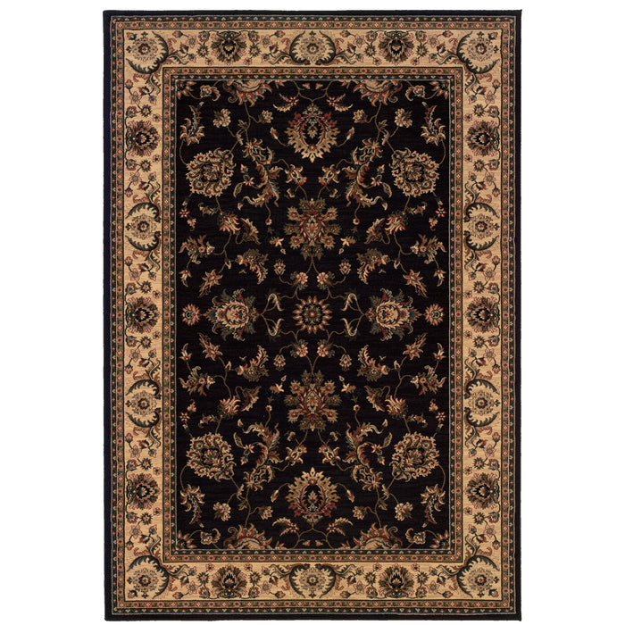 Oriental Weavers Ariana 311K3 Black/ Ivory 12' x 15' Indoor Area Rug A311K3360450ST