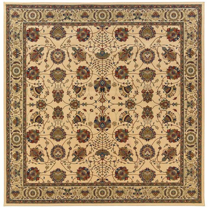 Oriental Weavers Ariana 431O3 Ivory/ Red 8' Square Indoor Area Rug A431O3240240SQ