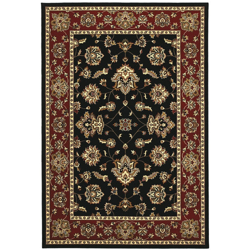 Oriental Weavers Ariana 623M3 Black/ Red 8' Square Indoor Area Rug A623M3240240SQ