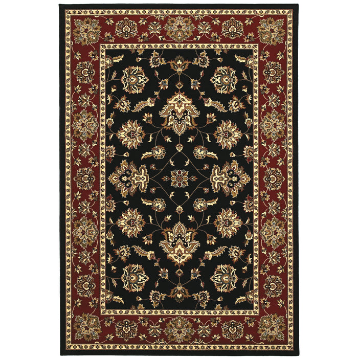 Oriental Weavers Ariana 623M3 Black/ Red 7'10"" x 11' Indoor Area Rug A623M3240330ST