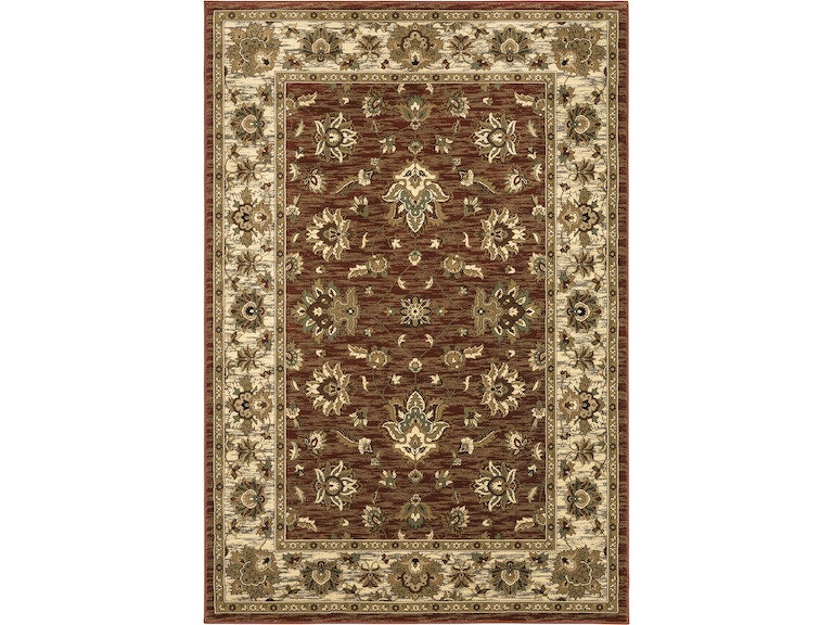 Oriental Weavers Ariana 623V3 Red/ Ivory 6'7"" x 9'6"" Indoor Area Rug A623V3200285ST