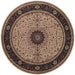Oriental Weavers Ariana 095I8 Ivory/ Black 8' Round Indoor Area Rug A095I8240240ST