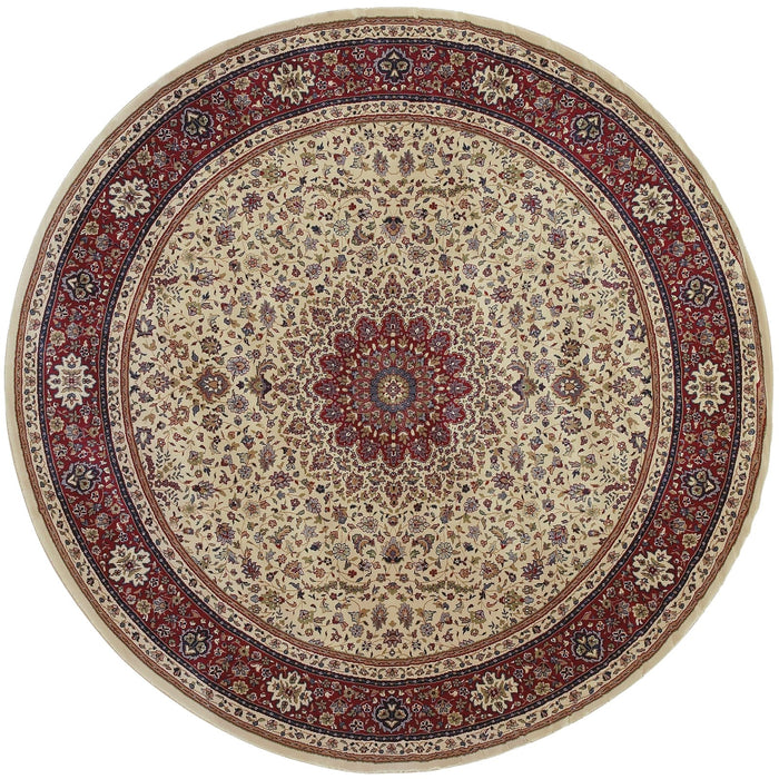 Oriental Weavers Ariana 095J3 Ivory/ Red 8' Round Indoor Area Rug A095J3240240ST