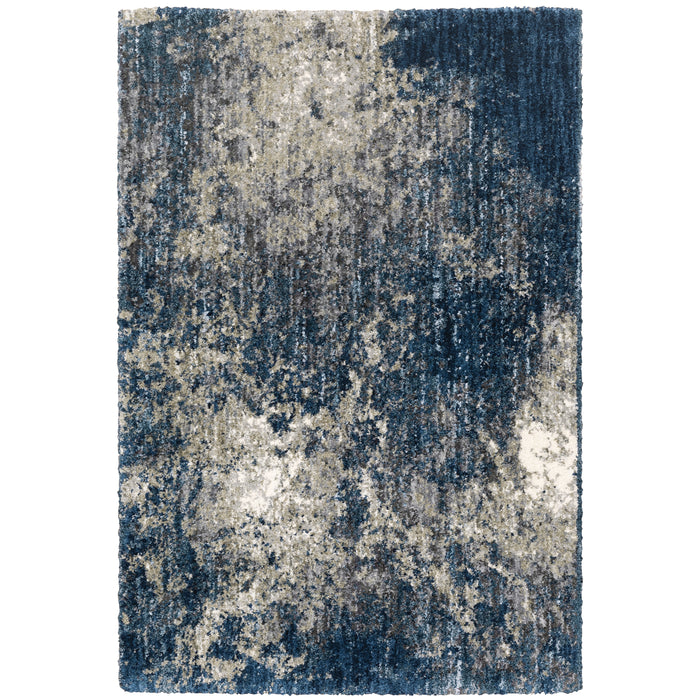 Oriental Weavers Aspen 2060L Blue/ Grey 7'10"" x 10'10"" Indoor Area Rug A2060L240330ST