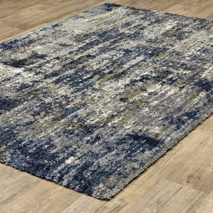 Oriental Weavers Aspen 2061L Grey/ Blue 9'10"" x 12'10"" Indoor Area Rug A2061L300390ST
