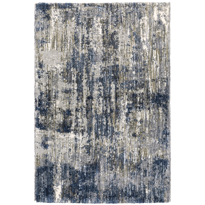 Oriental Weavers Aspen 2061L Grey/ Blue 7'10"" x 10'10"" Indoor Area Rug A2061L240330ST