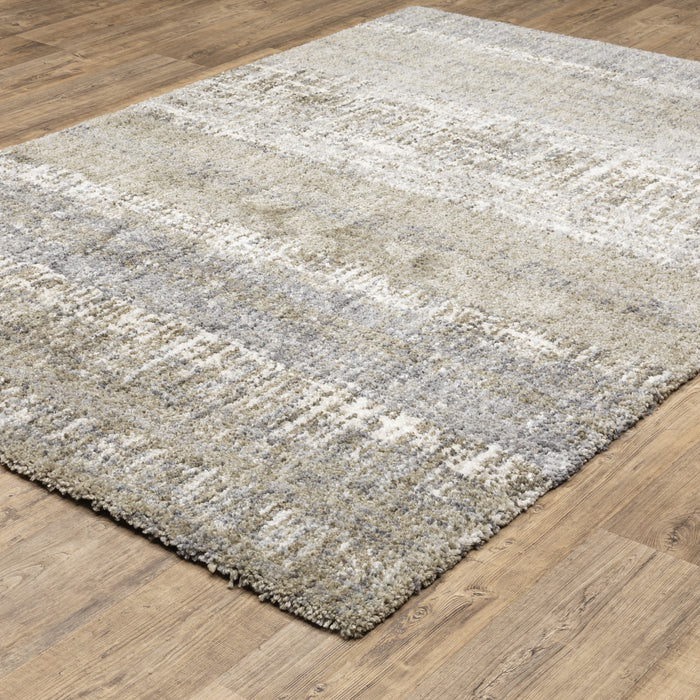 Oriental Weavers Aspen 530J9 Grey/ Ivory 7'10"" x 10'10"" Indoor Area Rug A530J9240330ST