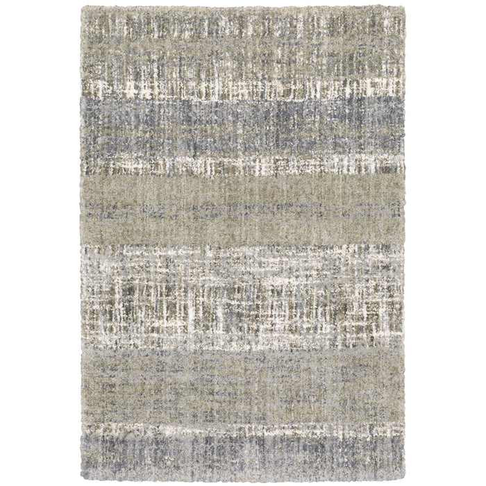 Oriental Weavers Aspen 530J9 Grey/ Ivory 7'10"" x 10'10"" Indoor Area Rug A530J9240330ST