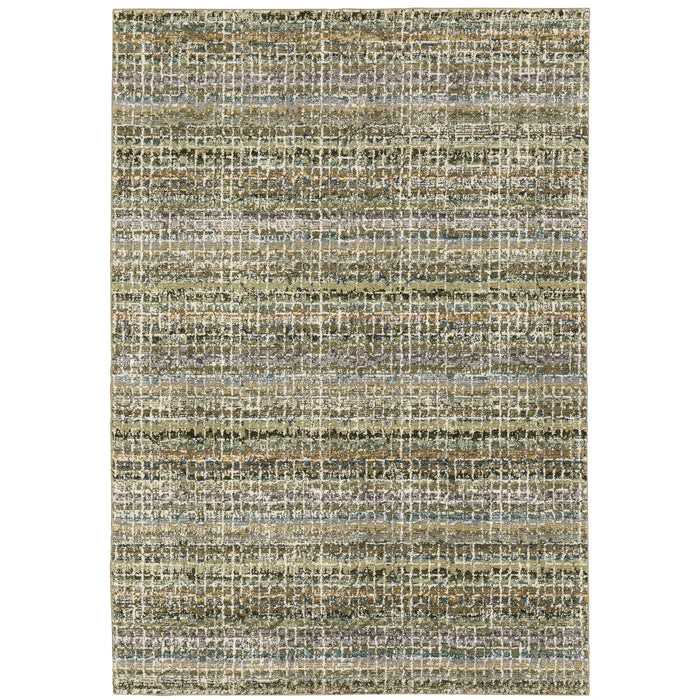 Oriental Weavers Atlas 747A0 Green/ Multi 10' x 13'2"" Indoor Area Rug A747A0305400ST