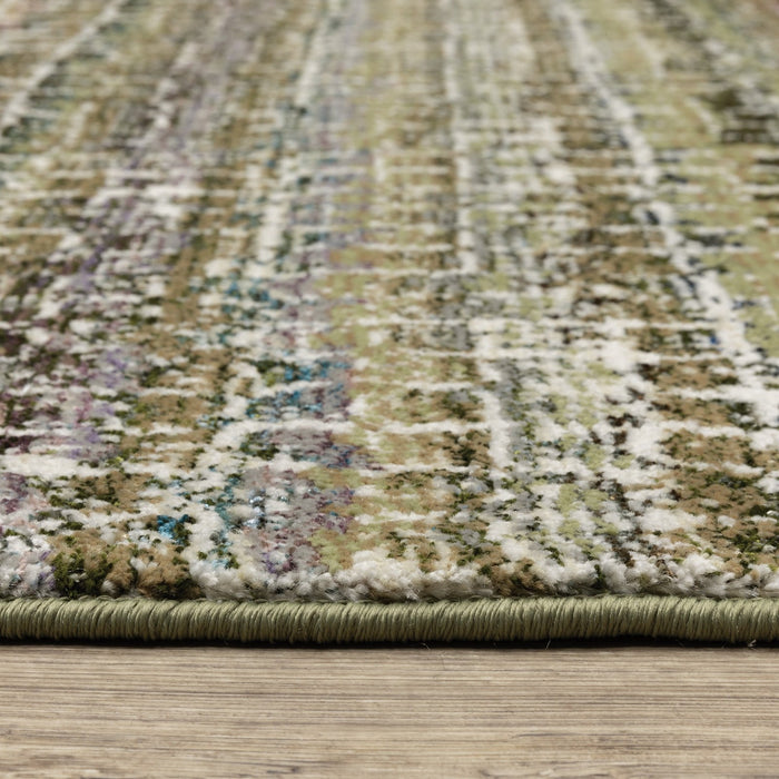 Oriental Weavers Atlas 747A0 Green/ Multi 10' x 13'2"" Indoor Area Rug A747A0305400ST